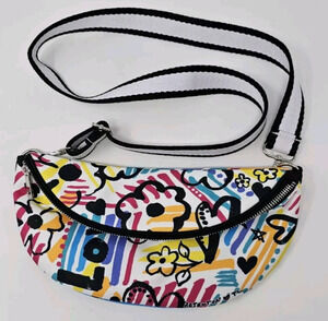 Brighton Graffiti Love Zipper Crossbody Belt Bag Fanny Pack Waist Bag New